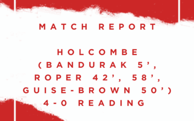 Match Report – M1s 4-0 Reading (Premier Division, 16th September, 2023)