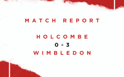Match report – Holcombe 0-3 Wimbledon (Premier Division, 22nd October, 2023)