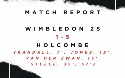 Match report – Wimbledon 2s 1-5 Holcombe (Vitality Division One South, 25th November, 2023)