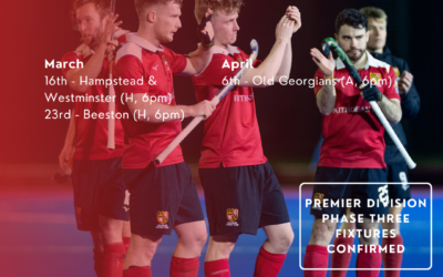 Premier Division Phase Three fixtures confirmed